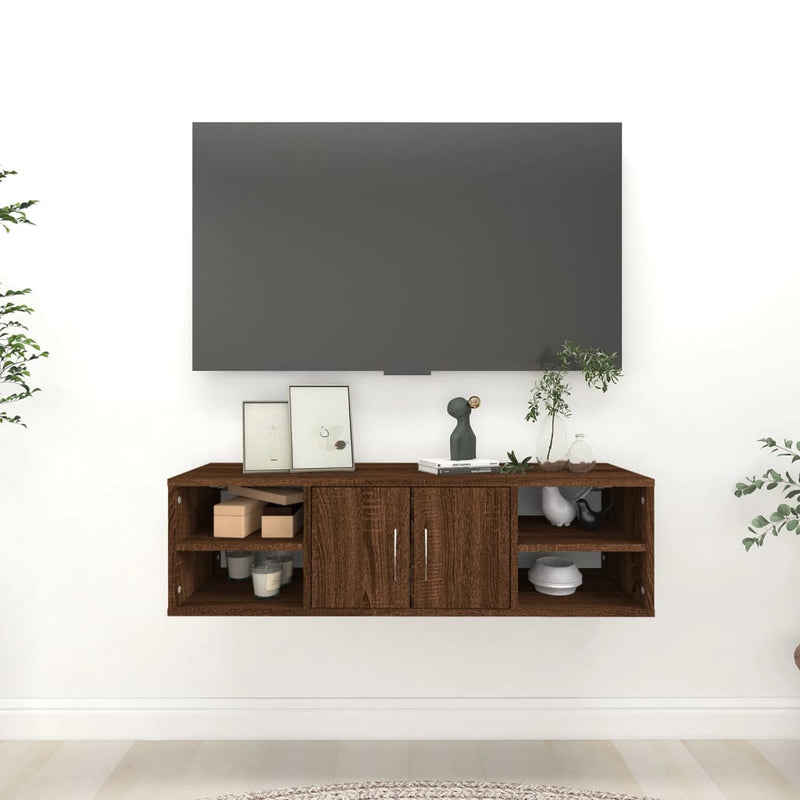 Wandkast 101X30X29 Cm Bewerkt Hout