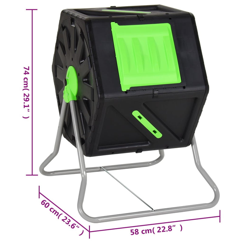 Composteertrommel 60X58X74 Cm Polypropeen
