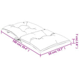 Tuinstoelkussens Lage Rug Geruit 100X50X7 Cm Stof Rood