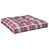 Palletkussen Stof Ruitpatroon Rood Rood Ruitpatroon