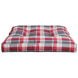 Palletkussen Stof Ruitpatroon Rood Rood Ruitpatroon