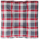 Palletkussen Stof Ruitpatroon Rood Rood Ruitpatroon