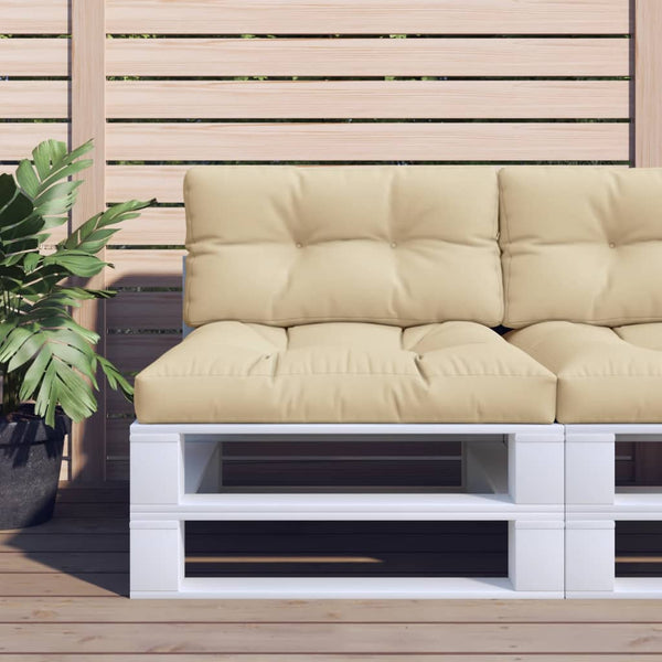 Palletkussen Stof Beige