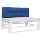 Palletkussen 120X40X12 Cm Stof Koningsblauw