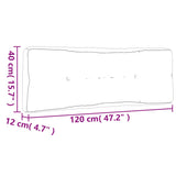 Palletkussen 120X40X12 Cm Stof Koningsblauw