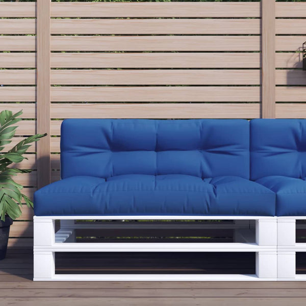 Palletkussen 120X40X12 Cm Stof Koningsblauw