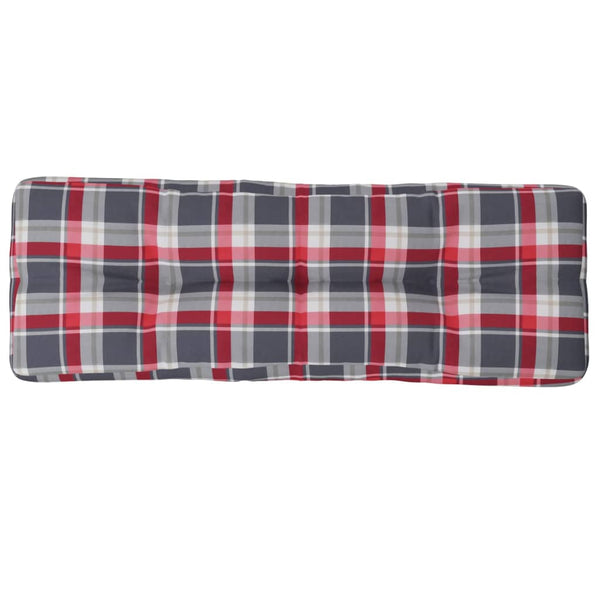 Palletkussen Stof Ruitpatroon Rood Rood Ruitpatroon