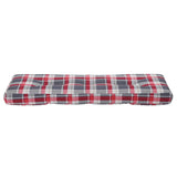 Palletkussen Stof Ruitpatroon Rood Rood Ruitpatroon