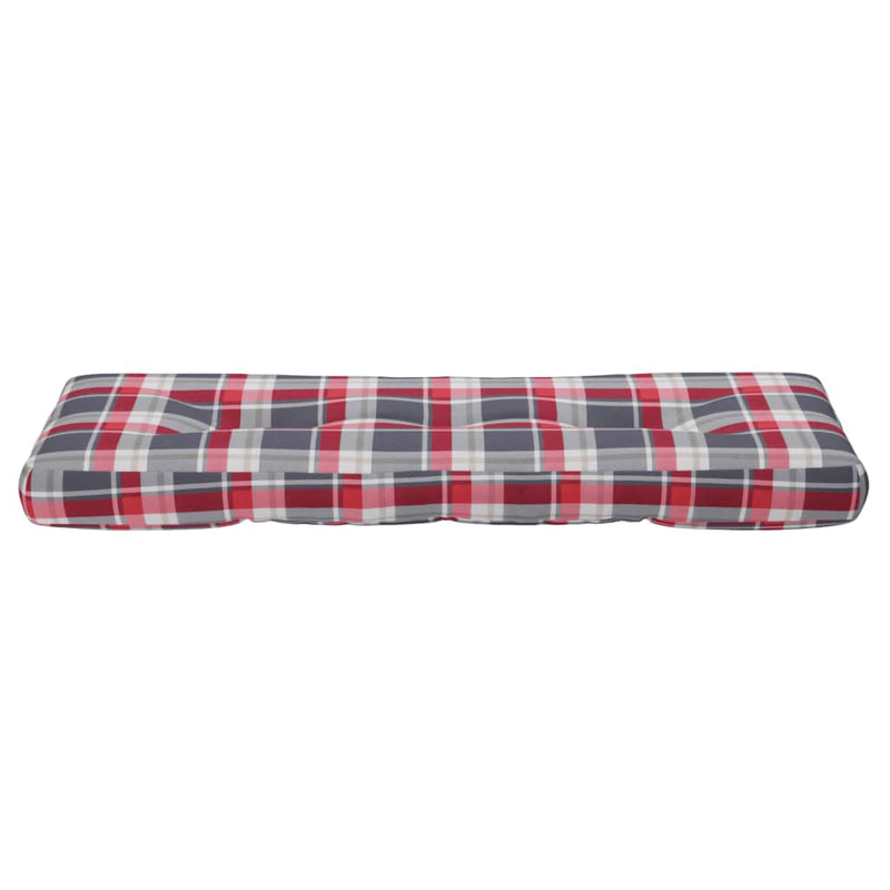 Palletkussen Stof Ruitpatroon Rood Rood Ruitpatroon