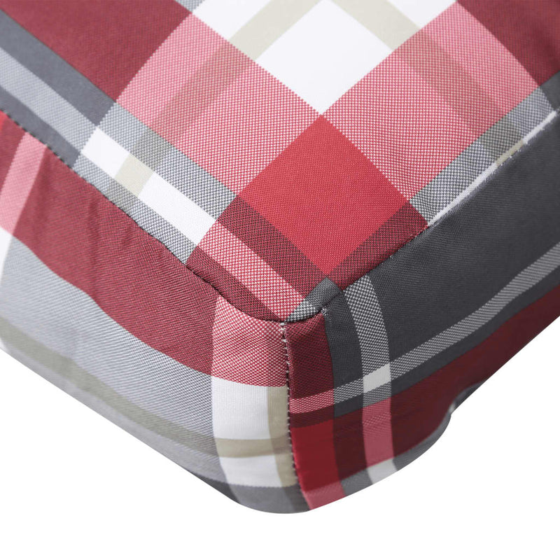 Palletkussen Stof Ruitpatroon Rood Rood Ruitpatroon