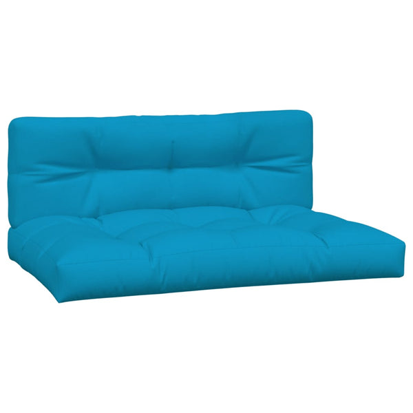 Palletkussens 2 St Stof Licht Blauw