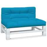Palletkussens 2 St Stof Licht Blauw