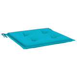 Tuinstoelkussens 40X40X4 Cm Stof Turquoise