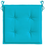 Tuinstoelkussens 40X40X4 Cm Stof Turquoise