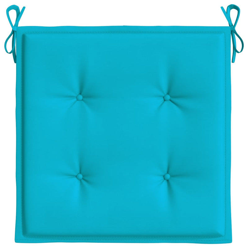 Tuinstoelkussens 40X40X4 Cm Stof Turquoise