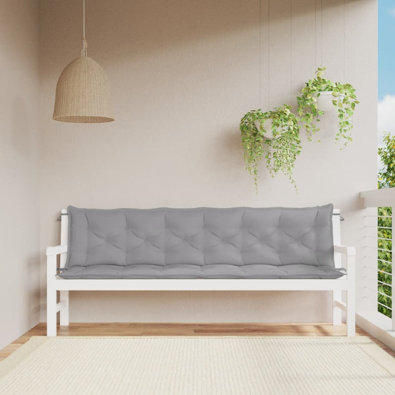 Tuinbankkussens Oxford Stof Wit