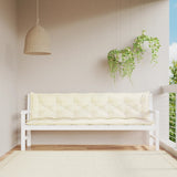 Tuinbankkussens Oxford Stof Wit
