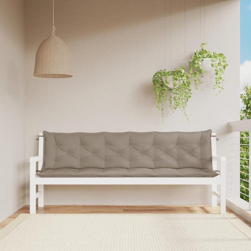 Tuinbankkussens Oxford Stof Wit