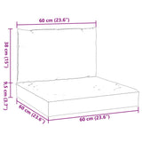 Palletkussens 2 St Stof