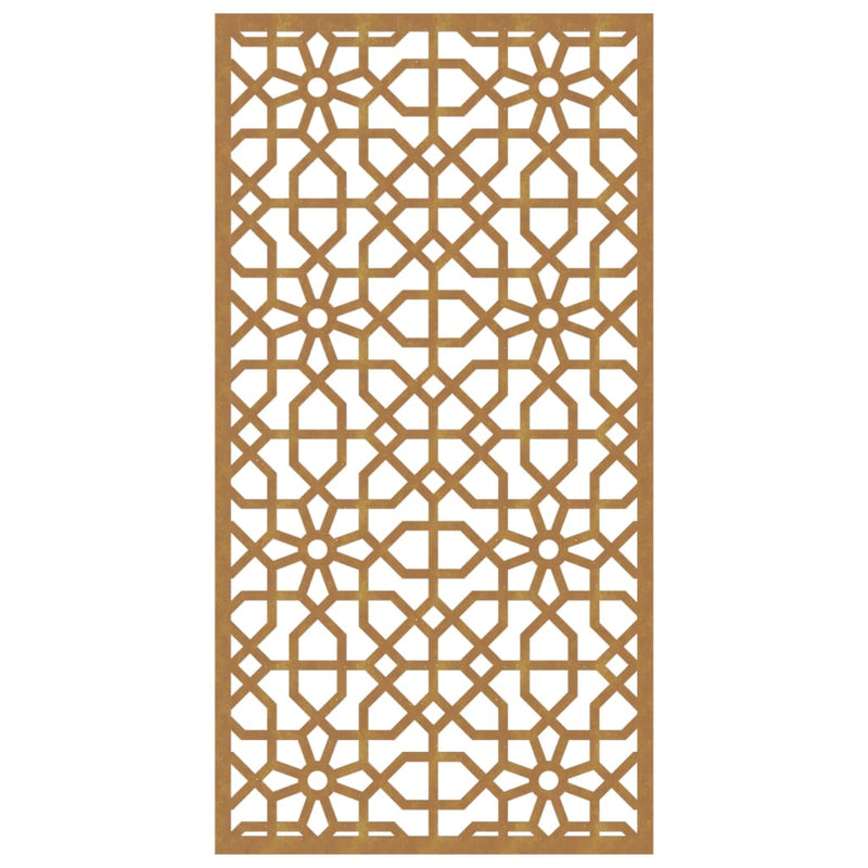 Wanddecoratie Tuin Moors Ontwerp 105X55 Cm Cortenstaal