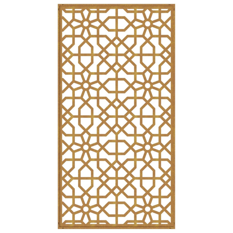 Wanddecoratie Tuin Moors Ontwerp 105X55 Cm Cortenstaal