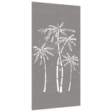 Wanddecoratie Tuin Palmboomontwerp 105X55 Cm Cortenstaal