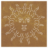 Wanddecoratie Tuin Zonontwerp 55X55 Cm Cortenstaal