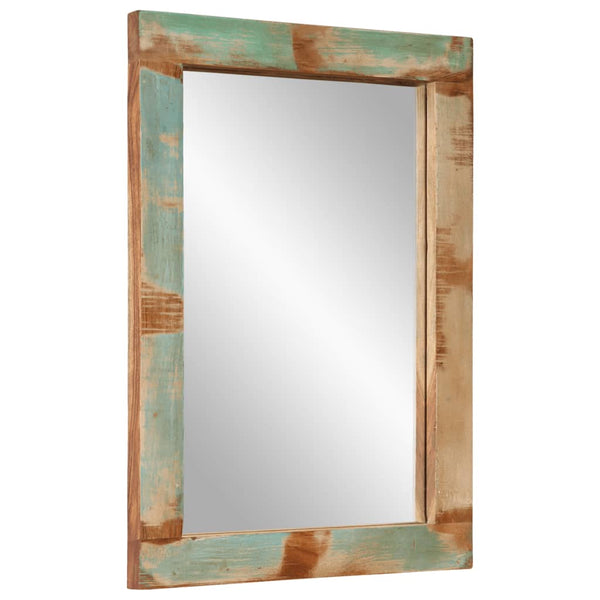 Spiegel 70X50 Cm Massief Gerecycled Hout En Glas