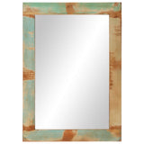 Spiegel 70X50 Cm Massief Gerecycled Hout En Glas
