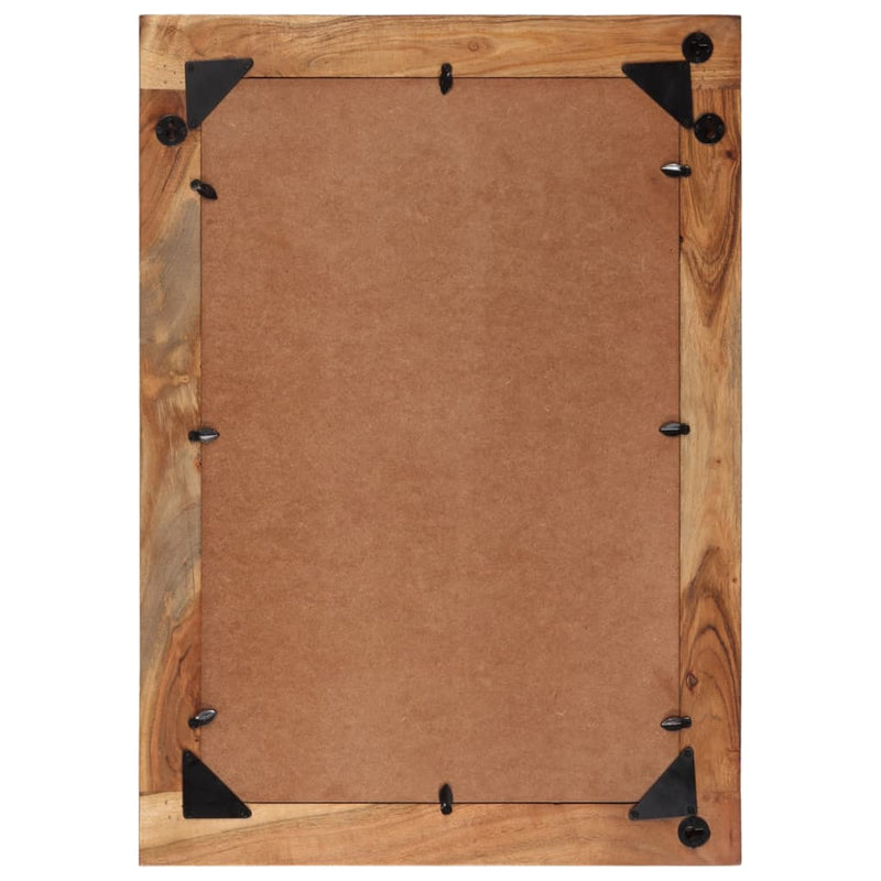 Spiegel 70X50 Cm Massief Gerecycled Hout En Glas