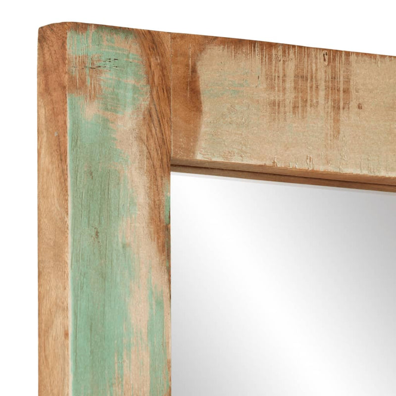 Spiegel 70X50 Cm Massief Gerecycled Hout En Glas