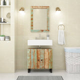 Spiegel 70X50 Cm Massief Gerecycled Hout En Glas