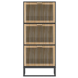 Schoenenkast 52X25X120 Cm Bewerkt Hout