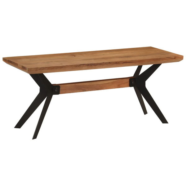 Eetkamerbank 110X40X46 Cm Massief Acaciahout En Staal