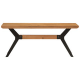 Eetkamerbank 110X40X46 Cm Massief Acaciahout En Staal