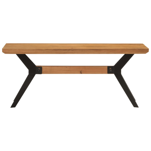 Eetkamerbank 110X40X46 Cm Massief Acaciahout En Staal