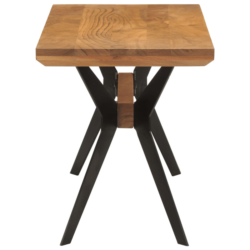 Eetkamerbank 110X40X46 Cm Massief Acaciahout En Staal