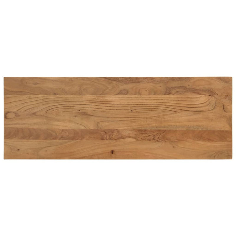 Eetkamerbank 110X40X46 Cm Massief Acaciahout En Staal