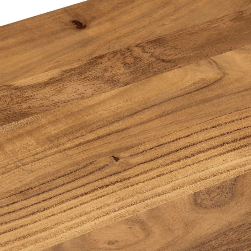 Eetkamerbank 110X40X46 Cm Massief Acaciahout En Staal