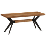 Eetkamerbank 110X40X46 Cm Massief Acaciahout En Staal