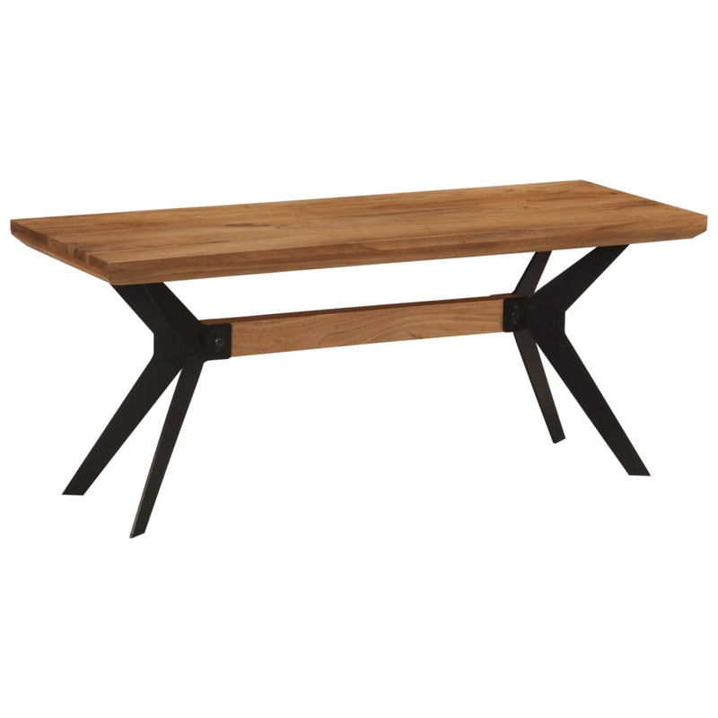 Eetkamerbank 110X40X46 Cm Massief Acaciahout En Staal