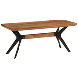 Eetkamerbank 110X40X46 Cm Massief Acaciahout En Staal