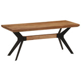Eetkamerbank 110X40X46 Cm Massief Acaciahout En Staal