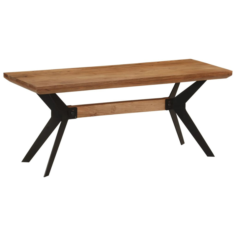 Eetkamerbank 110X40X46 Cm Massief Acaciahout En Staal