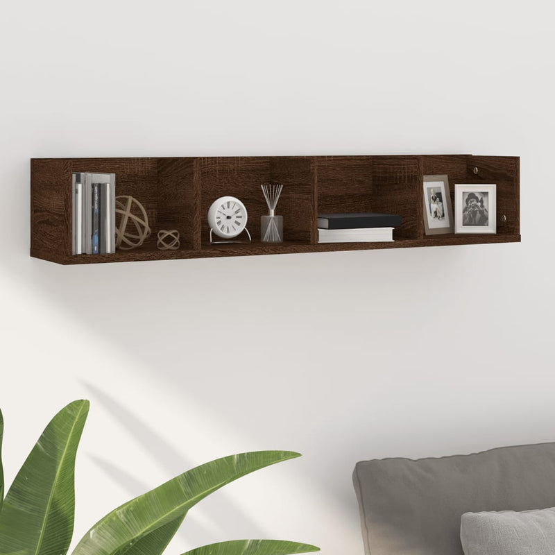 Wandplank Met Plank 100 X 18 X 18 Cm Bewerkt Hout