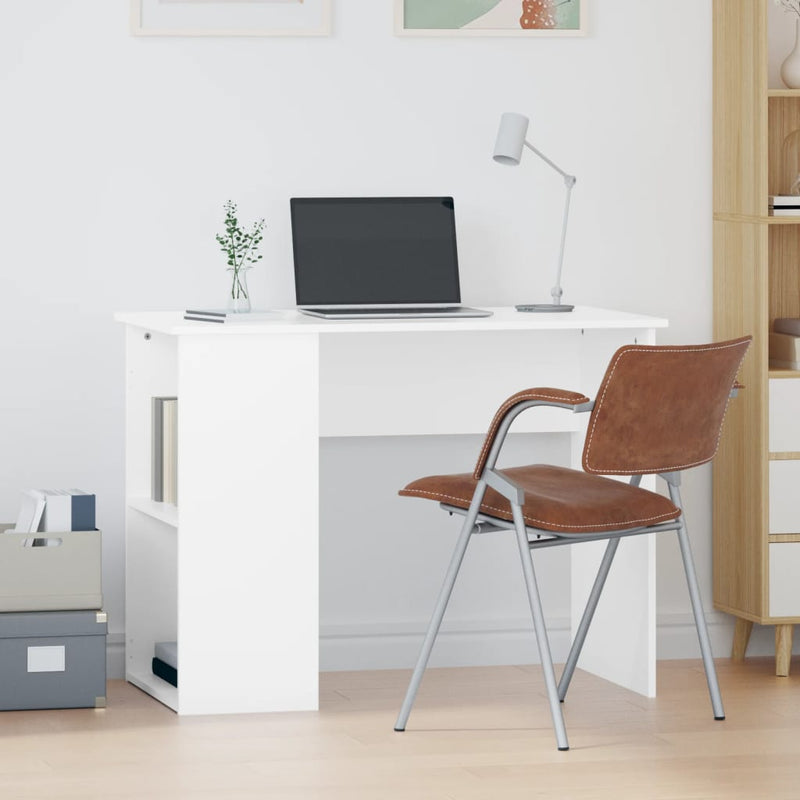 Bureau 100X55X75 Cm Bewerkt Hout Kleurig