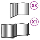 Hondenhek Inklapbaar 10 Panelen 800 Cm Populierenhout