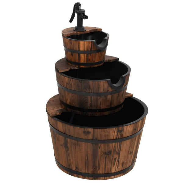 Waterfontein Met Pomp 60X60X94 Cm Massief Vurenhout