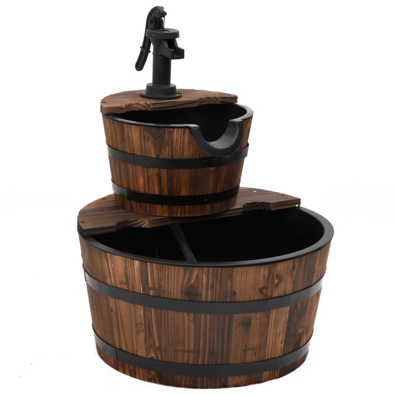 Waterfontein Met Pomp 44,5X44,5X58 Cm Massief Vurenhout