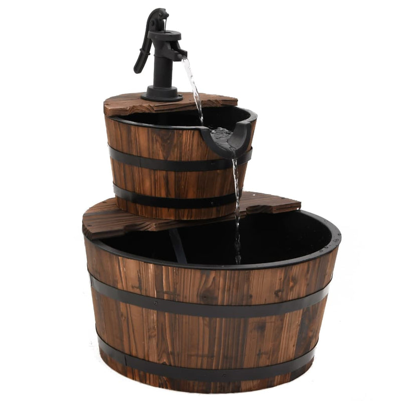Waterfontein Met Pomp 44,5X44,5X58 Cm Massief Vurenhout